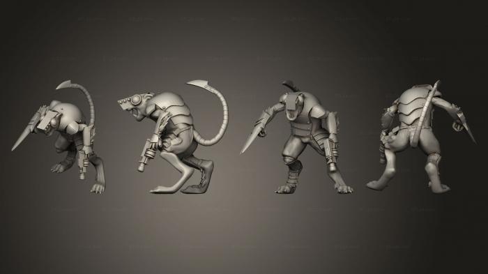 Military figurines (Clawpack Melee V 5, STKW_4360) 3D models for cnc