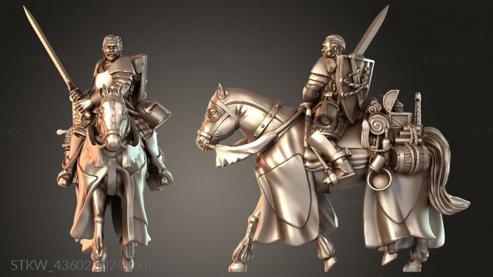 Military figurines (Captain Foot, STKW_43602) 3D models for cnc