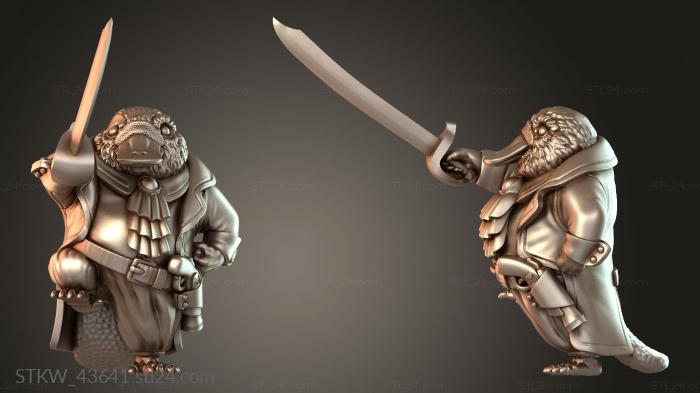 Military figurines (Captain Siduri, STKW_43641) 3D models for cnc