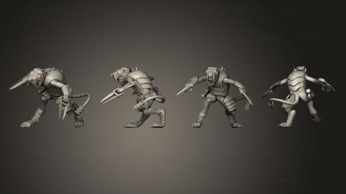 Military figurines (Clawpack Melee V 10, STKW_4365) 3D models for cnc