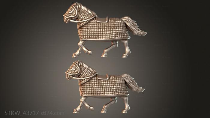 Military figurines (Cataphracts Horse, STKW_43717) 3D models for cnc