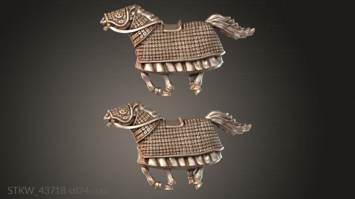 Military figurines (Cataphracts Horse, STKW_43718) 3D models for cnc