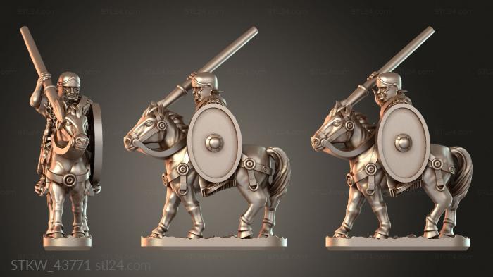 Military figurines (Cavalry Armored, STKW_43771) 3D models for cnc
