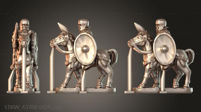Military figurines (Cavalry Elf, STKW_43788) 3D models for cnc