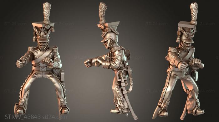 Cavalry Uhlans Galop Flagbearer