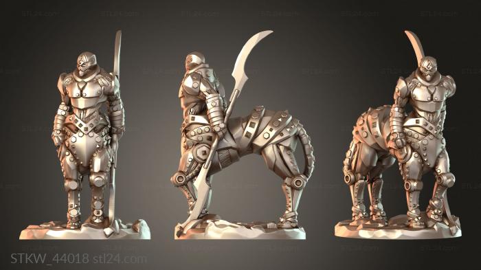 Military figurines (CENTAUR NOBLE, STKW_44018) 3D models for cnc