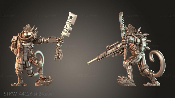 Military figurines (Chameleon Chief Camouflaged, STKW_44126) 3D models for cnc