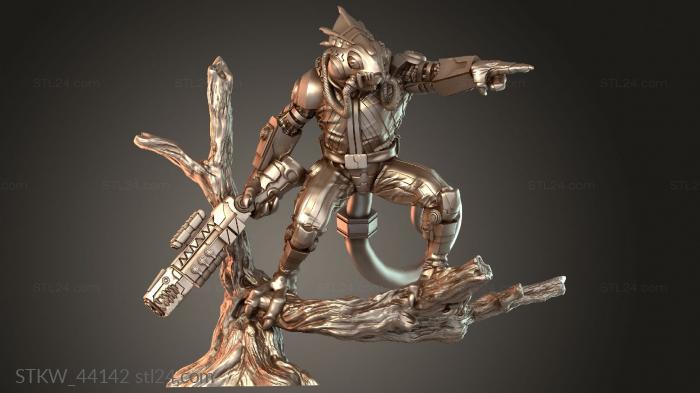 Military figurines (Chameleons Vivid, STKW_44142) 3D models for cnc