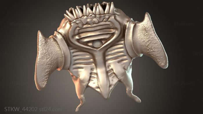 Military figurines (Chaos Horror Warped, STKW_44202) 3D models for cnc