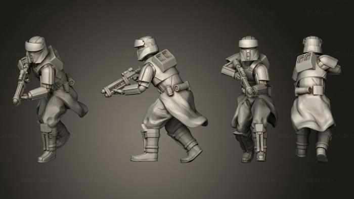 Military figurines (Combat Beachtrooper 1 with Cloth, STKW_4425) 3D models for cnc