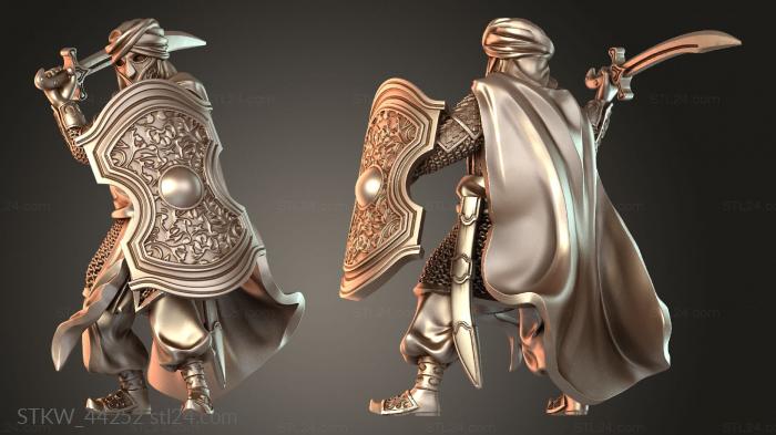 Military figurines (Chapter Easterner Swordsman Balanced, STKW_44252) 3D models for cnc