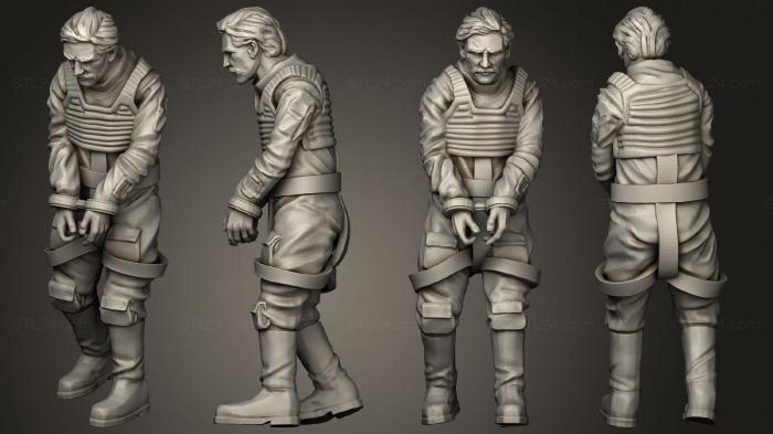 Military figurines (Combat Captured Pilot 2, STKW_4430) 3D models for cnc