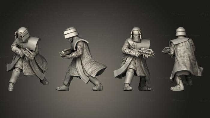 Military figurines (Combat Dark Warrior Blaster, STKW_4431) 3D models for cnc