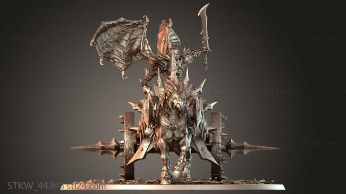 Military figurines (Chariot Walk Wing – Balanced Winged Chariot, STKW_44343) 3D models for cnc