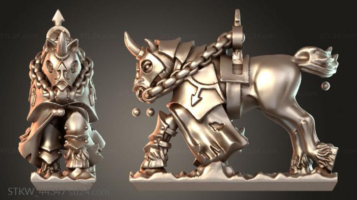 Military figurines (Chariots steed – Loyal Battle Steed, STKW_44347) 3D models for cnc