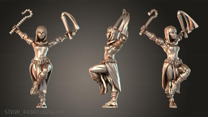 Military figurines (Cheerleader s i – Inspiring Squad Leader, STKW_44360) 3D models for cnc