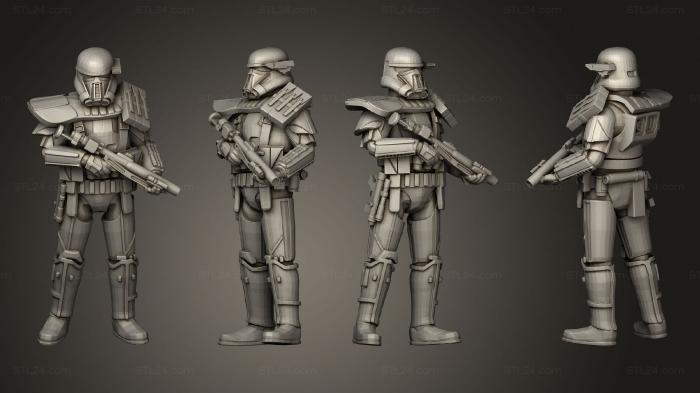 Military figurines (Combat Heavy Trooper 2, STKW_4440) 3D models for cnc