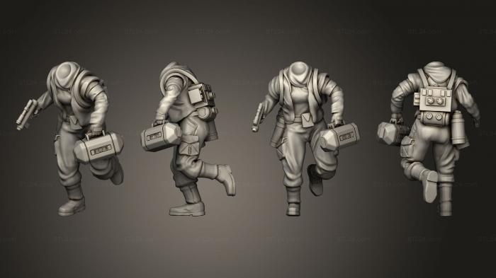 Military figurines (Combat Insurgent Medic Headless, STKW_4447) 3D models for cnc