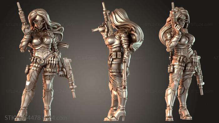 Military figurines (Classic GIJOE Baroness RAH Edition, STKW_44478) 3D models for cnc