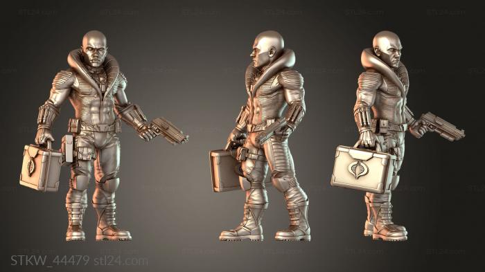 Military figurines (Classic GIJOE Destro Iconic, STKW_44479) 3D models for cnc