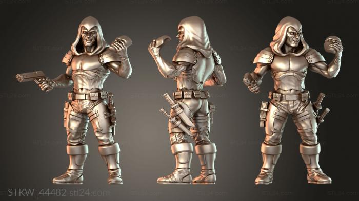 Military figurines (Classic GIJOE Zartan Disguise, STKW_44482) 3D models for cnc