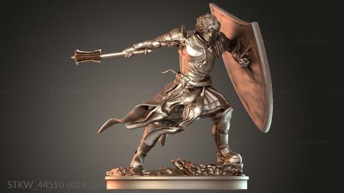 Cleric Sculpt in Attack Pose