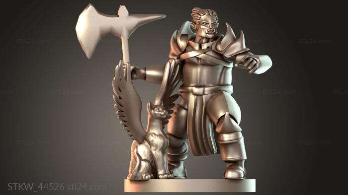 Clerics Half-Orc Druidic Knight