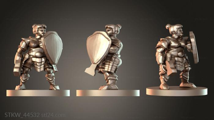 Clerics Dwarven Lady Cleric with Beard