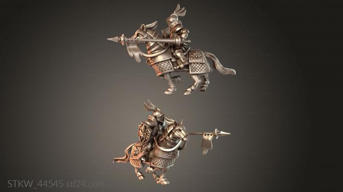 Closed Helmet with Mounted Lance