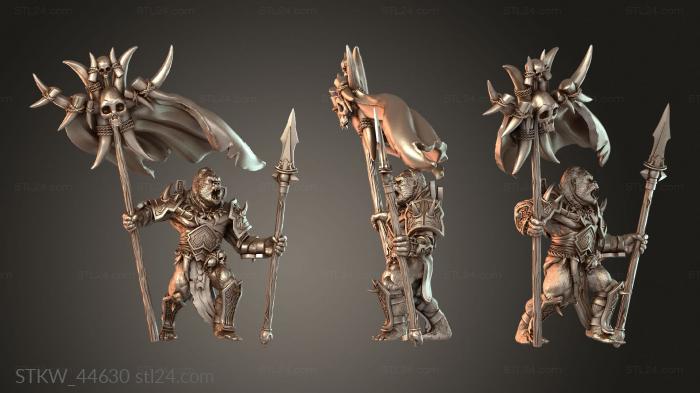 Command Banner Bearer with Spear