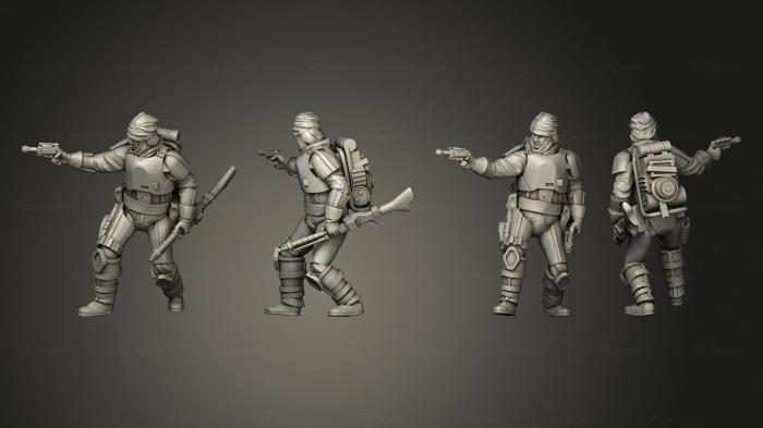 Military figurines (Combat Nerfed Bounty Hunter, STKW_4465) 3D models for cnc