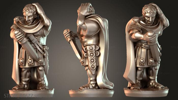 Military figurines (Command Publius Quinctilius Varus Officer, STKW_44677) 3D models for cnc