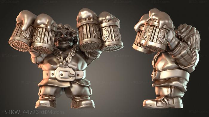 Military figurines (Conquistadors Halfling Agile, STKW_44723) 3D models for cnc