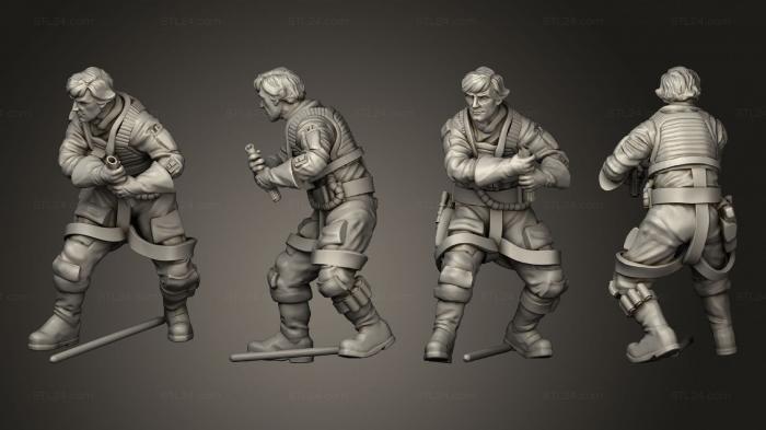 Military figurines (Combat prodigal son ace, STKW_4476) 3D models for cnc