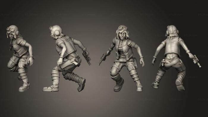 Military figurines (Combat Professor Moxi, STKW_4477) 3D models for cnc