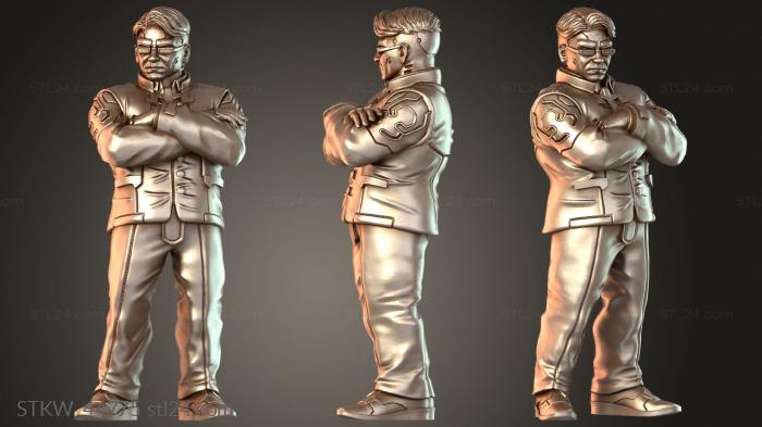 Military figurines (Corporate Executive Rank, STKW_44775) 3D models for cnc