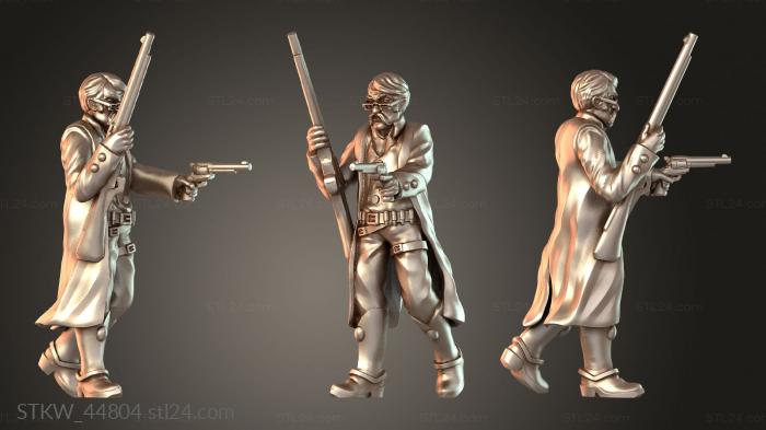 Military figurines (Cowboy Tavern Keeper, STKW_44804) 3D models for cnc
