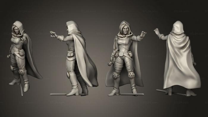 Military figurines (Combat Sara Kade Hooded, STKW_4481) 3D models for cnc