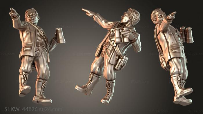 Military figurines (Creation Investigator Expedition Leader, STKW_44826) 3D models for cnc