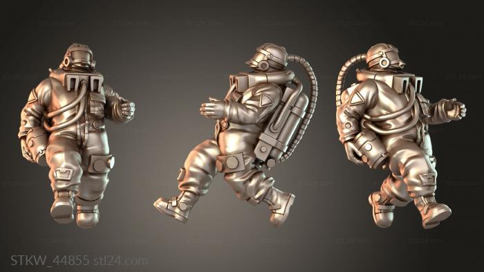 Military figurines (Crewman Green Technical, STKW_44855) 3D models for cnc