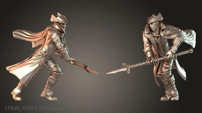 Crimson Hunters Speare Carved