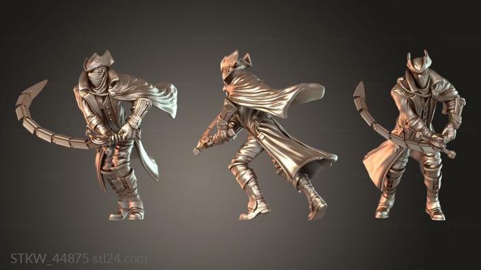 Military figurines (Crimson Hunters Sword Chainr Rigid, STKW_44875) 3D models for cnc