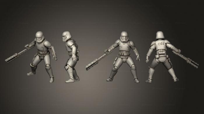 Military figurines (Combat Sovereign Hter 8 trooper, STKW_4488) 3D models for cnc