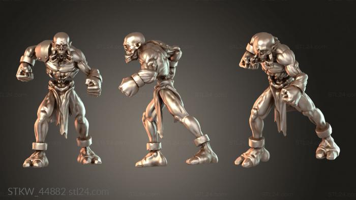 Military figurines (Crimson Kings Ghoul Undead, STKW_44882) 3D models for cnc