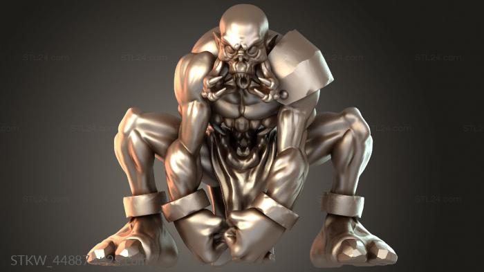 Military figurines (Crimson Kings Ghoul Quivering, STKW_44887) 3D models for cnc