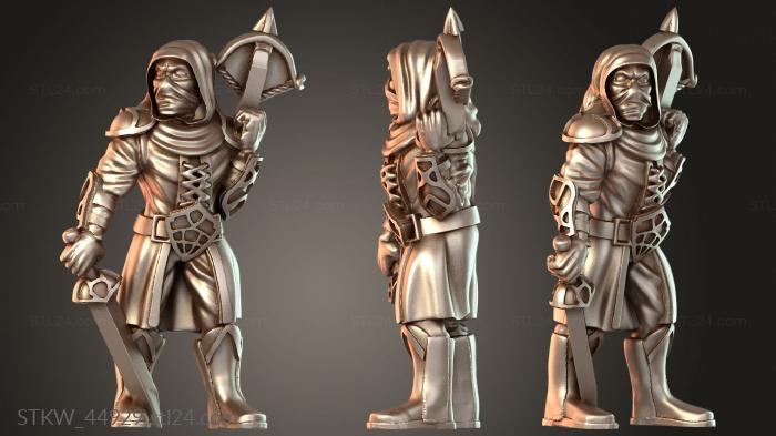 Military figurines (Crossbow Shorts Word Compact, STKW_44929) 3D models for cnc