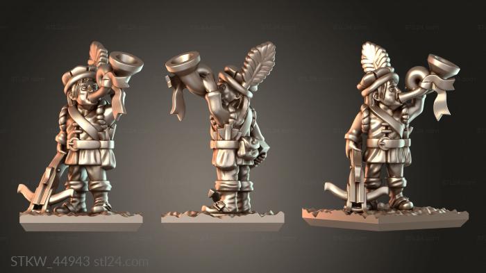 Military figurines (Crossbowman I Tactical, STKW_44943) 3D models for cnc