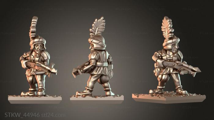 Military figurines (Crossbowman L Determined, STKW_44946) 3D models for cnc