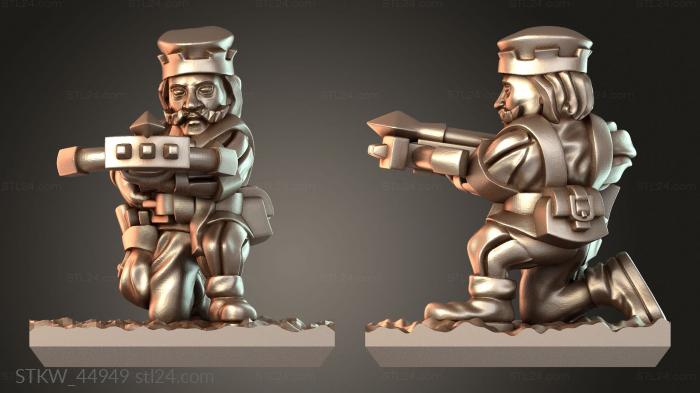 Military figurines (Crossbowman OJ Trained, STKW_44949) 3D models for cnc