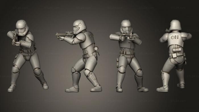 Military figurines (Combat sovreign trooper 02, STKW_4495) 3D models for cnc